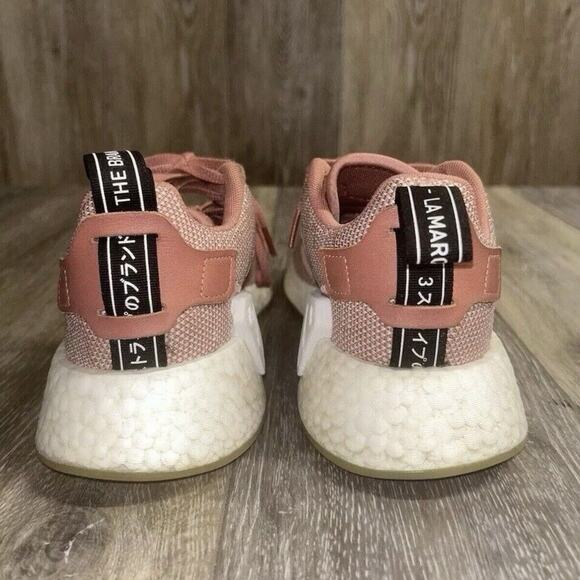 Adidas NMD R2 Ash Pink Women’s US Size 6.5 Boost Mid Athletic Sneaker Shoes - Picture 7 of 11